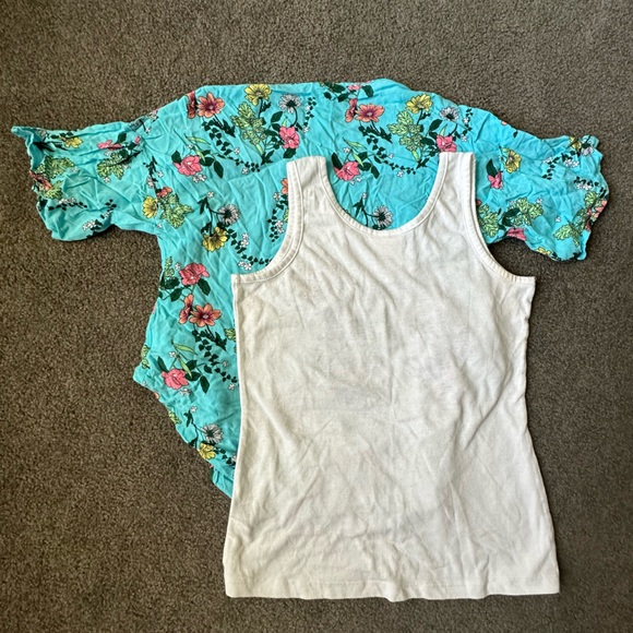 Girls Belle du Jour Tank and Cardigan Set, Size L - Picture 2 of 2